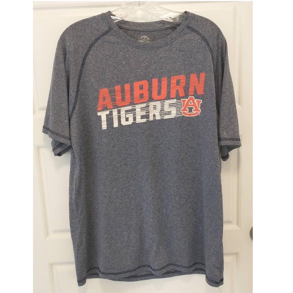 Rivalry Threads Auburn Tigers Performance Shirt Men L Gray NCAA Football Tee